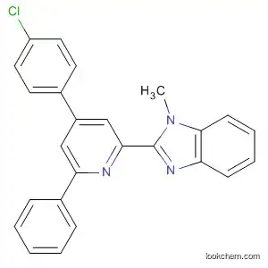 Molecular Structure of 670750-07-9 (1H-Benzimidazole, 2-[4-(4-chlorophenyl)-6-phenyl-2-pyridinyl]-1-methyl-)