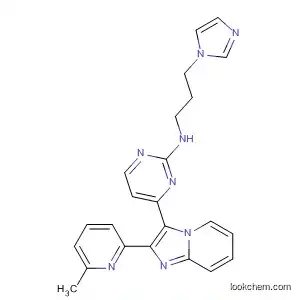 Molecular Structure of 673481-45-3 (2-Pyrimidinamine,
N-[3-(1H-imidazol-1-yl)propyl]-4-[2-(6-methyl-2-pyridinyl)imidazo[1,2-a]
pyridin-3-yl]-)