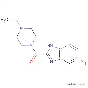 Molecular Structure of 673486-98-1 (Piperazine, 1-ethyl-4-[(5-fluoro-1H-benzimidazol-2-yl)carbonyl]-)