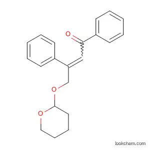 Molecular Structure of 674785-56-9 (2-Buten-1-one, 1,3-diphenyl-4-[(tetrahydro-2H-pyran-2-yl)oxy]-)