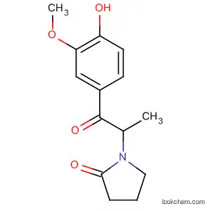 Molecular Structure of 675571-80-9 (2-Pyrrolidinone, 1-[2-(4-hydroxy-3-methoxyphenyl)-1-methyl-2-oxoethyl]-)