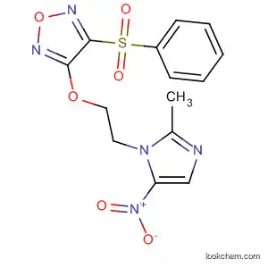 Molecular Structure of 676539-80-3 (1,2,5-Oxadiazole,
3-[2-(2-methyl-5-nitro-1H-imidazol-1-yl)ethoxy]-4-(phenylsulfonyl)-)