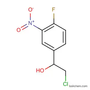Molecular Structure of 676999-70-5 (Benzenemethanol, a-(chloromethyl)-4-fluoro-3-nitro-)