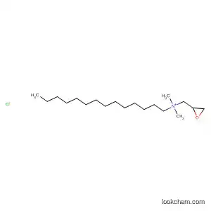 Molecular Structure of 105612-60-0 (Oxiranemethanaminium, N,N-dimethyl-N-tetradecyl-, chloride)