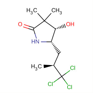 2-Pyrrolidinone, 4-hydroxy-3,3-dimethyl-5-[(2S)-3,3,3-trichloro-2-methylpropyl]-, (4S,5S)-