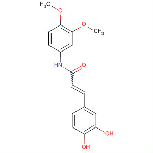 Molecular Structure of 118198-63-3 (2-Propenamide, 3-(3,4-dihydroxyphenyl)-N-(3,4-dimethoxyphenyl)-)