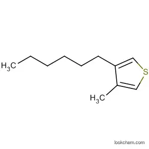 Molecular Structure of 120344-22-1 (Thiophene, 3-hexyl-4-methyl-)