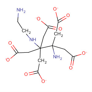 Molecular Structure of 121456-32-4 (1,2-Ethanediamine, N-(2-aminoethyl)-, pentaacetate)