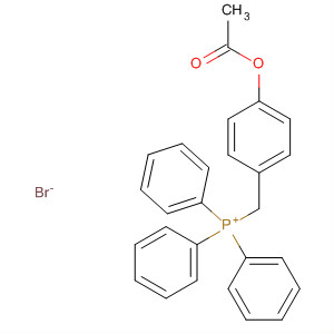 Molecular Structure of 124694-74-2 (Phosphonium, [[4-(acetyloxy)phenyl]methyl]triphenyl-, bromide)
