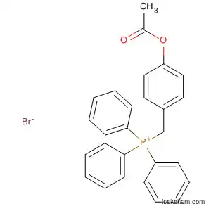 Molecular Structure of 124694-74-2 (Phosphonium, [[4-(acetyloxy)phenyl]methyl]triphenyl-, bromide)