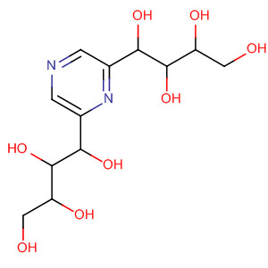 Molecular Structure of 130548-76-4 (1,2,3,4-Butanetetrol, 1,1'-(2,6-pyrazinediyl)bis-)