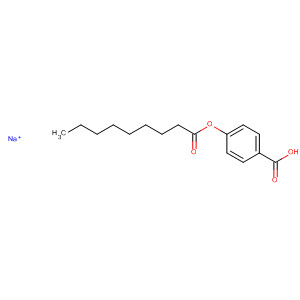 Molecular Structure of 133864-82-1 (Benzoic acid, 4-[(1-oxononyl)oxy]-, sodium salt)