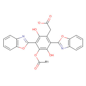 1,4-Benzenediol, 2,5-bis(2-benzoxazolyl)-, monoacetate (ester)