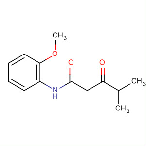 Molecular Structure of 147434-89-7 (Pentanamide, N-(2-methoxyphenyl)-4-methyl-3-oxo-)