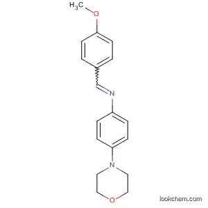 Molecular Structure of 16153-94-9 (Benzenamine, N-[(4-methoxyphenyl)methylene]-4-(4-morpholinyl)-)