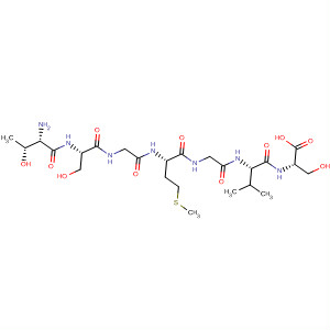 Molecular Structure of 164177-00-8 (L-Serine, L-threonyl-L-serylglycyl-L-methionylglycyl-L-valyl-)