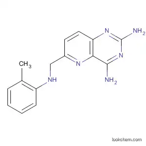 Molecular Structure of 175410-93-2 (Pyrido[3,2-d]pyrimidine-2,4-diamine, 6-[(methylphenylamino)methyl]-)