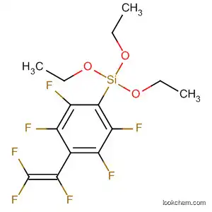 Molecular Structure of 183607-56-9 (Silane, triethoxy[2,3,5,6-tetrafluoro-4-(trifluoroethenyl)phenyl]-)