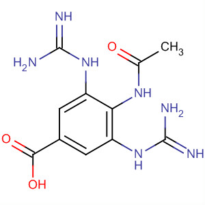 Molecular Structure of 190334-37-3 (Benzoic acid, 4-(acetylamino)-3,5-bis[(aminoiminomethyl)amino]-)