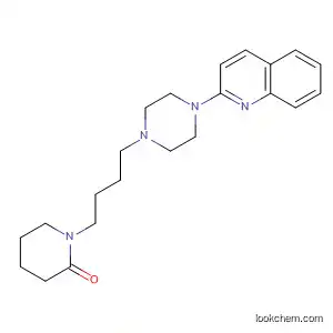 Molecular Structure of 195194-65-1 (2-Piperidinone, 1-[4-[4-(2-quinolinyl)-1-piperazinyl]butyl]-)