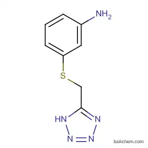 Molecular Structure of 195622-62-9 (Benzenamine, 3-[(1H-tetrazol-5-ylmethyl)thio]-)