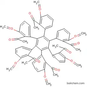 Molecular Structure of 199865-03-7 (Ethanone,
1,1',1'',1''',1'''',1'''''-[1,2,3,4,5,6-benzenehexaylhexakis(methyleneoxy-4,1
-phenylene)]hexakis-)