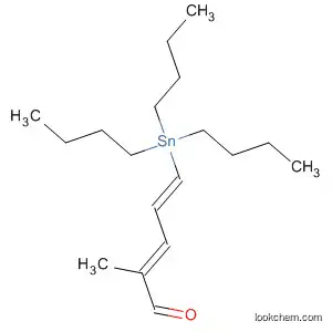 Molecular Structure of 212752-08-4 (2,4-Pentadienal, 2-methyl-5-(tributylstannyl)-, (2E,4E)-)