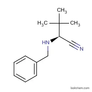 Molecular Structure of 225918-59-2 (Butanenitrile, 3,3-dimethyl-2-[(phenylmethyl)amino]-, (2S)-)