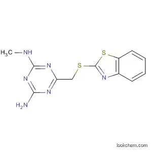 Molecular Structure of 677491-75-7 (1,3,5-Triazine-2,4-diamine, 6-[(2-benzothiazolylthio)methyl]-N-methyl-)