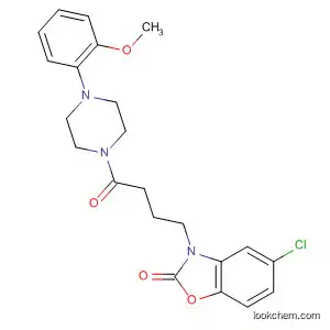 Molecular Structure of 677745-77-6 (Piperazine,
1-[4-(5-chloro-2-oxo-3(2H)-benzoxazolyl)-1-oxobutyl]-4-(2-methoxyphen
yl)-)