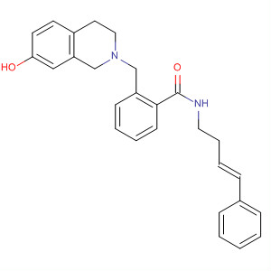 Benzamide,
2-[(3,4-dihydro-7-hydroxy-2(1H)-isoquinolinyl)methyl]-N-[(3E)-4-phenyl-
3-butenyl]-(678174-53-3)