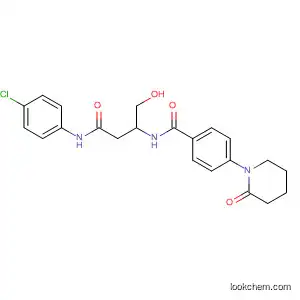 Molecular Structure of 678175-96-7 (Benzamide,
N-[3-[(4-chlorophenyl)amino]-1-(hydroxymethyl)-3-oxopropyl]-4-(2-oxo-1
-piperidinyl)-)