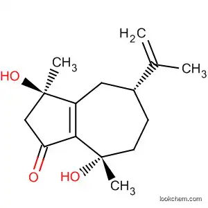 Molecular Structure of 682351-33-3 (1(2H)-Azulenone,
3,4,5,6,7,8-hexahydro-3,8-dihydroxy-3,8-dimethyl-5-(1-methylethenyl)-,
(3R,5R,8S)-)