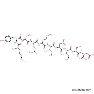 Molecular Structure of 682801-25-8 (L-Aspartic acid,
L-lysyl-L-tyrosyl-L-seryl-L-glutaminyl-L-methionyl-L-isoleucyl-L-asparaginyl-
L-isoleucyl-L-seryl-)