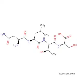 Molecular Structure of 73027-20-0 (L-Serine, N-[N-(N-L-asparaginyl-L-leucyl)-L-threonyl]-)
