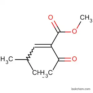 Molecular Structure of 86577-04-0 (2-Pentenoic acid, 2-acetyl-4-methyl-, methyl ester)