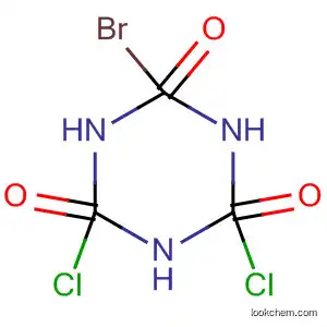 Molecular Structure of 89696-38-8 (1,3,5-Triazine-2,4,6(1H,3H,5H)-trione, 2-bromo-4,6-dichloro-)