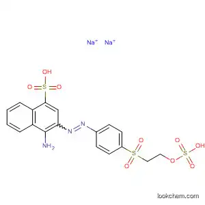 Molecular Structure of 250688-43-8 (1-Naphthalenesulfonic acid,
4-amino-3-[[4-[[2-(sulfooxy)ethyl]sulfonyl]phenyl]azo]-, disodium salt)