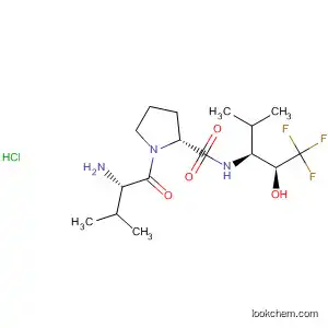 Molecular Structure of 291778-51-3 (L-Prolinamide,
L-valyl-N-[(1S,2S)-3,3,3-trifluoro-2-hydroxy-1-(1-methylethyl)propyl]-,
monohydrochloride)