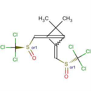 Cyclobutene, dimethylbis[[(R)-(trichloromethyl)sulfinyl]methylene]-,  (3E,4E)-rel-