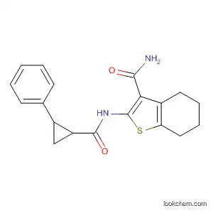 Molecular Structure of 385381-35-1 (Benzo[b]thiophene-3-carboxamide,
4,5,6,7-tetrahydro-2-[[(2-phenylcyclopropyl)carbonyl]amino]-)