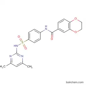 1,4-Benzodioxin-6-carboxamide,
N-[4-[[(4,6-dimethyl-2-pyrimidinyl)amino]sulfonyl]phenyl]-2,3-dihydro-