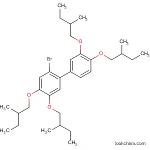 Molecular Structure of 463944-30-1 (1,1'-Biphenyl, 2-bromo-3',4,4',5-tetrakis(2-methylbutoxy)-)