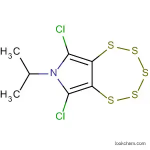 Molecular Structure of 467242-26-8 (7H-1,2,3,4,5-Pentathiepino[6,7-c]pyrrole,
6,8-dichloro-7-(1-methylethyl)-)