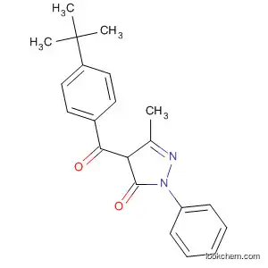 Molecular Structure of 54117-78-1 (3H-Pyrazol-3-one,
4-[4-(1,1-dimethylethyl)benzoyl]-2,4-dihydro-5-methyl-2-phenyl-)