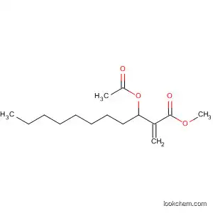 Molecular Structure of 594835-16-2 (Undecanoic acid, 3-(acetyloxy)-2-methylene-, methyl ester)