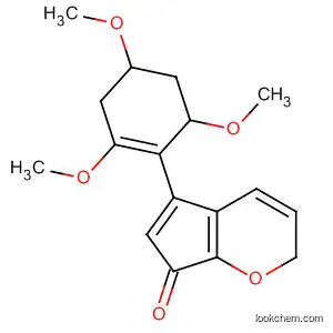 Molecular Structure of 638186-81-9 (Cyclopenta[b]pyran-7(2H)-one,
3,4,5,6-tetrahydro-5-(2,4,6-trimethoxyphenyl)-)