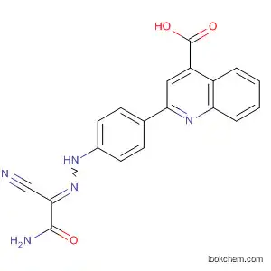 4-Quinolinecarboxylic acid,
2-[4-[(2-amino-1-cyano-2-oxoethylidene)hydrazino]phenyl]-