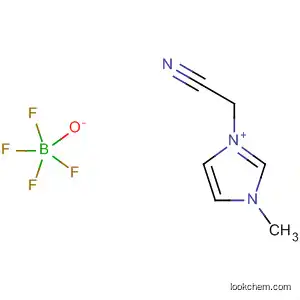 Molecular Structure of 683224-92-2 (1H-Imidazolium, 1-(cyanomethyl)-3-methyl-, tetrafluoroborate(1-))