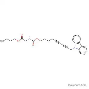 Molecular Structure of 69284-70-4 (Glycine, N-[[[9-(9H-carbazol-9-yl)-5,7-nonadiynyl]oxy]carbonyl]-, butyl
ester)